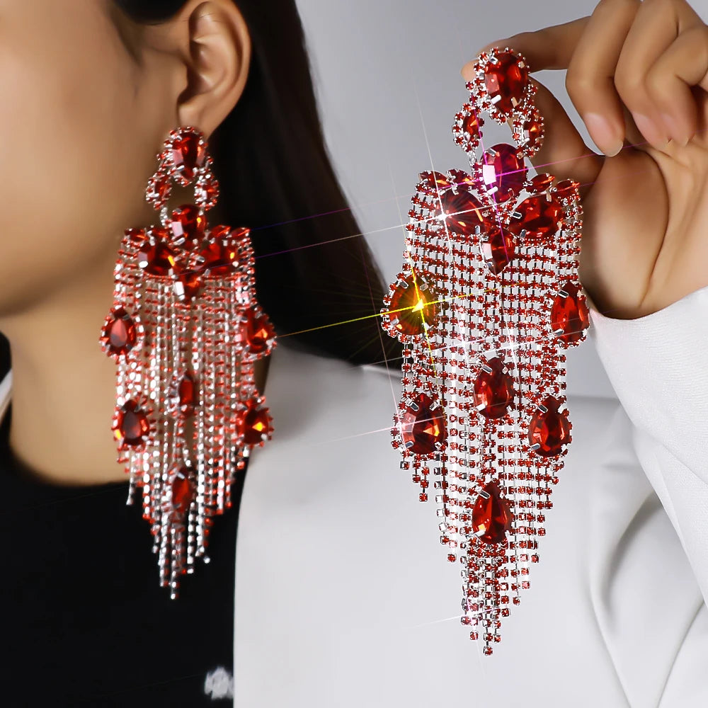 Always Ravishing Large Statement Earrings (special occasion, Holiday, Christmas)