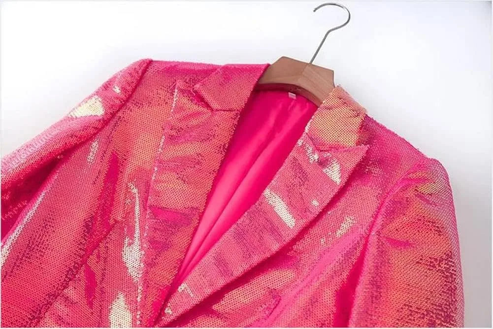Call Me Cute Sequin Blazer And Shorts Set
