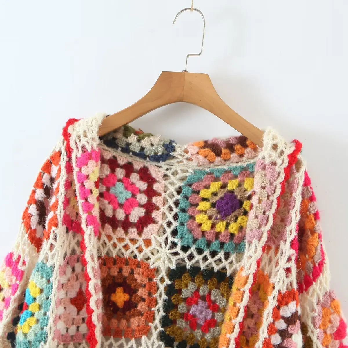 Sunshine Boho Inspired crochet hand-made cardigan