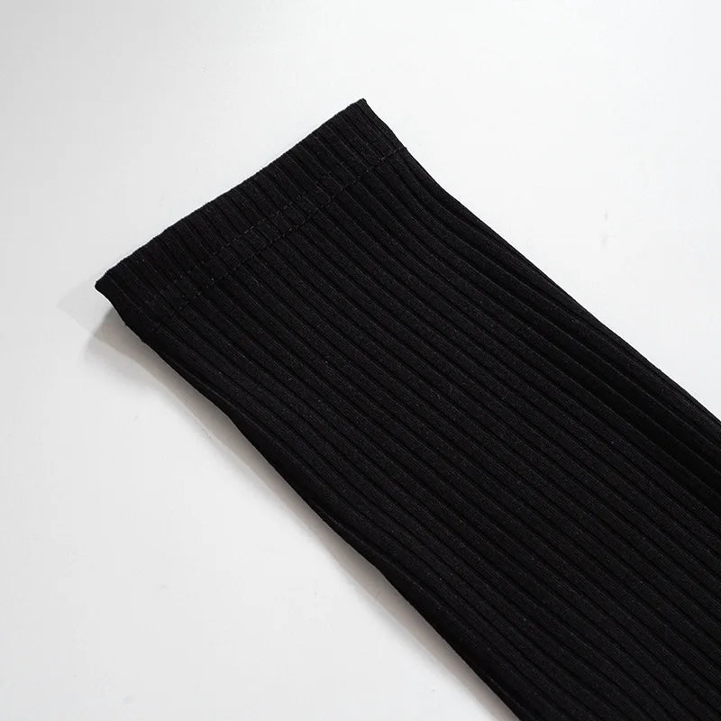Back to Black Turtleneck Knitted Bodycon Dress Women