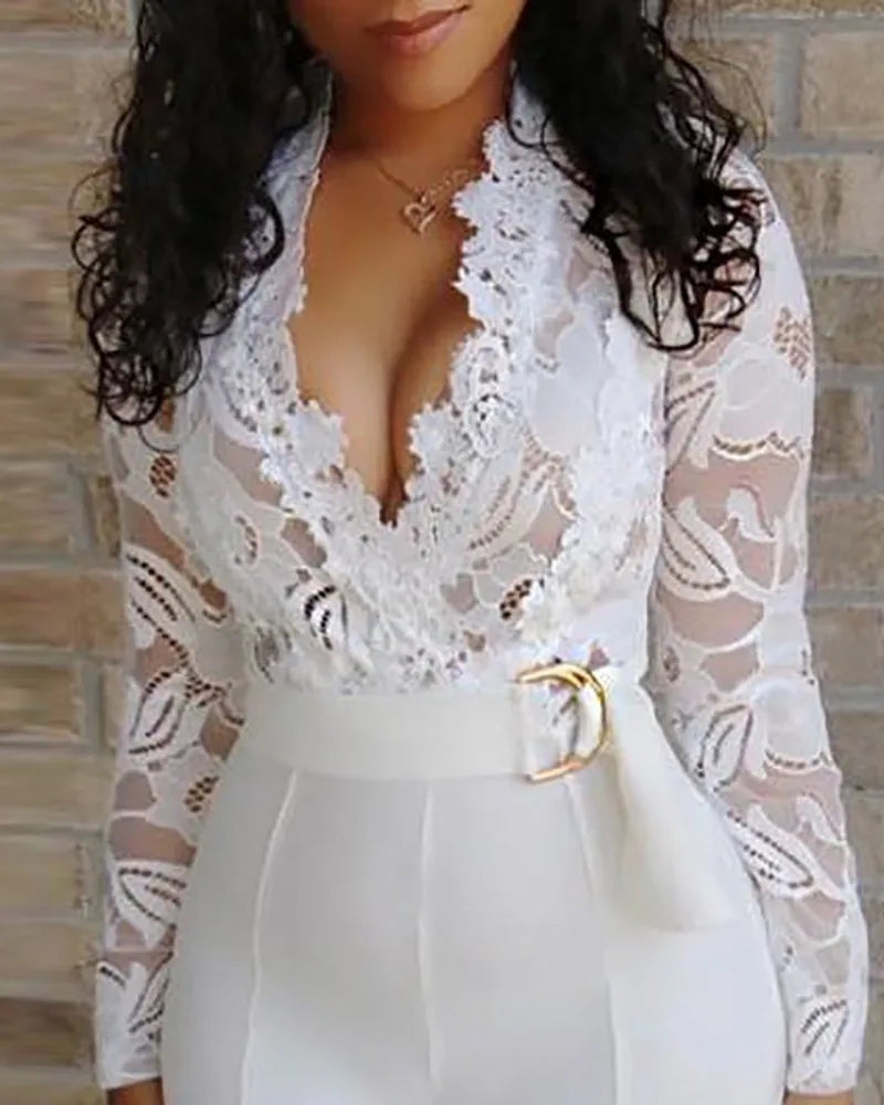An All White Special Occasion Jumpsuit