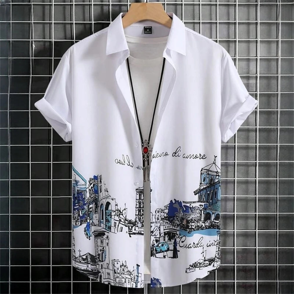 And He's Too Fly 3D Printed Geometry Men's Shirt