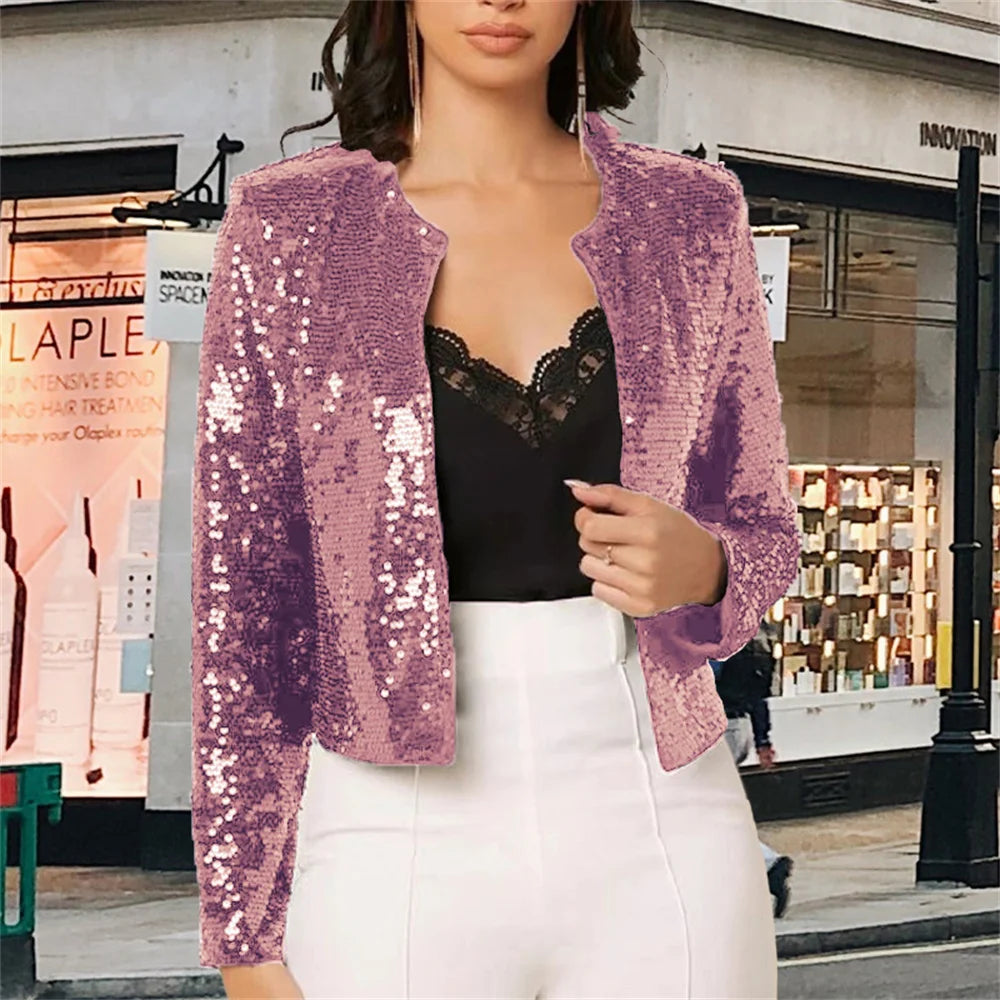 Always Golden Sequin Cardigan Jacket