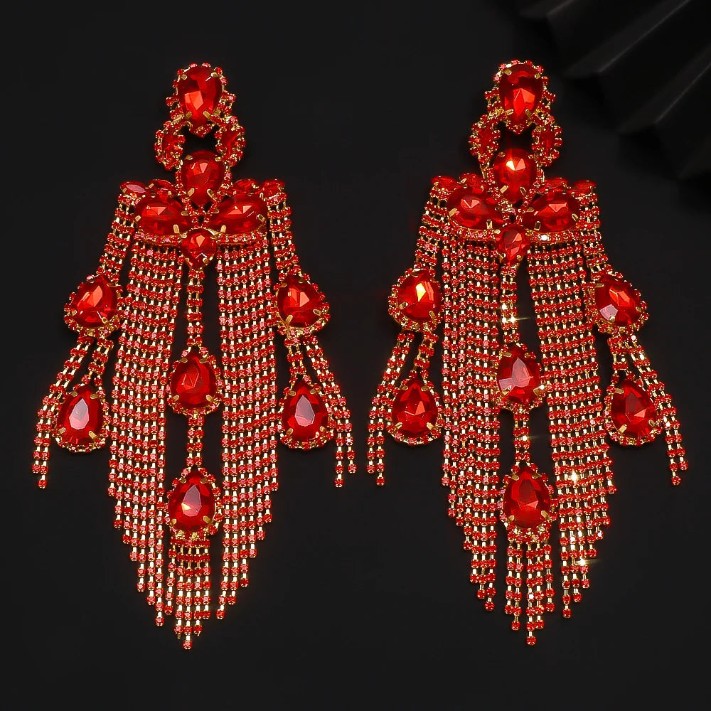 Always Ravishing Large Statement Earrings (special occasion, Holiday, Christmas)
