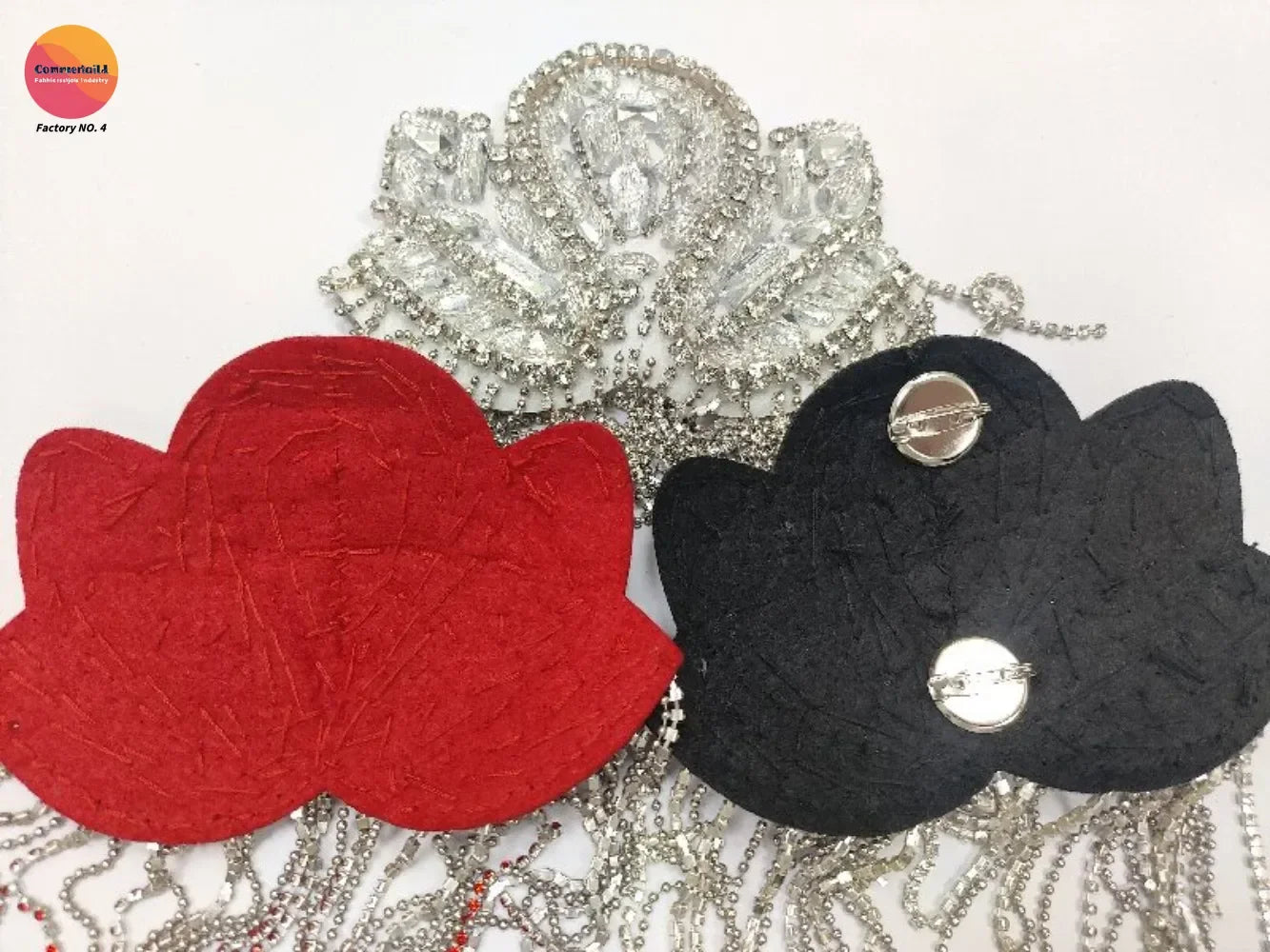 Cross-border European American New Fringed Punk Epaulets Heavy Industry Handmade Beads Fashion Stage Clothing Accessories