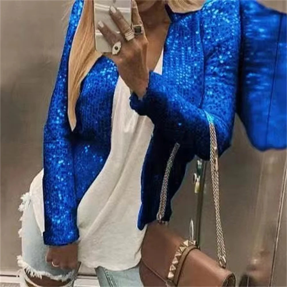 Always Golden Sequin Cardigan Jacket