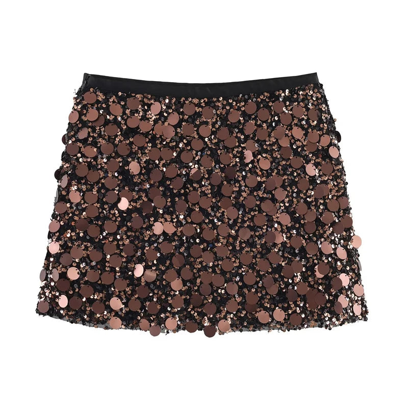 Do You See Me Sequin Mini Skirt