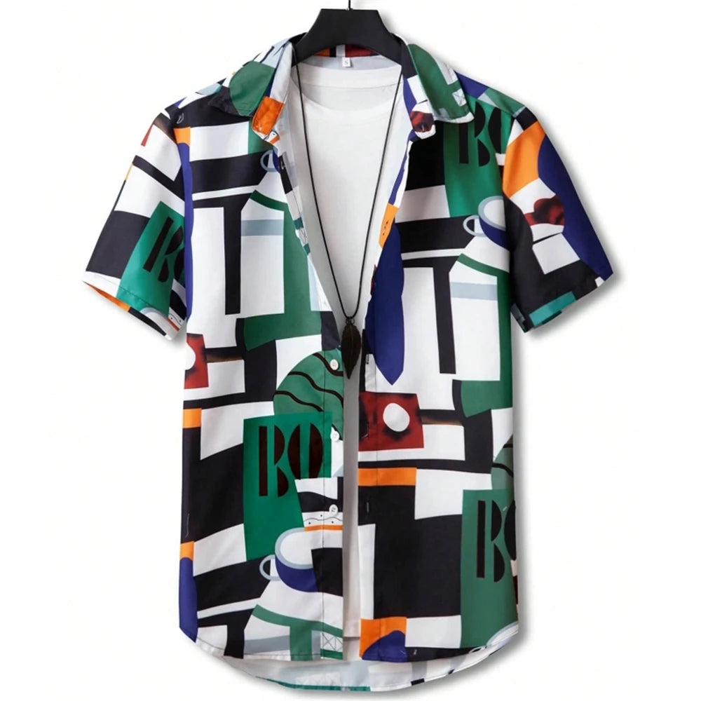 And He's Too Fly 3D Printed Geometry Men's Shirt