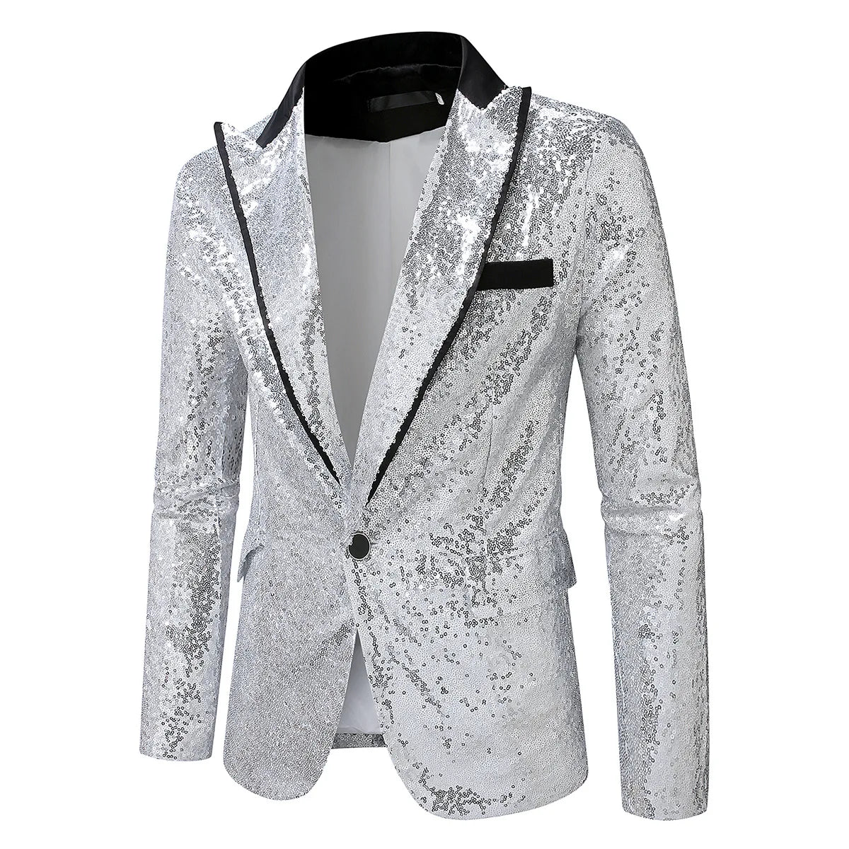 All Eyes On Me Men's Sequin Formal Blazer