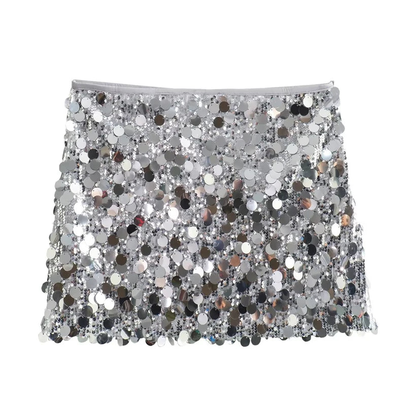Do You See Me Sequin Mini Skirt