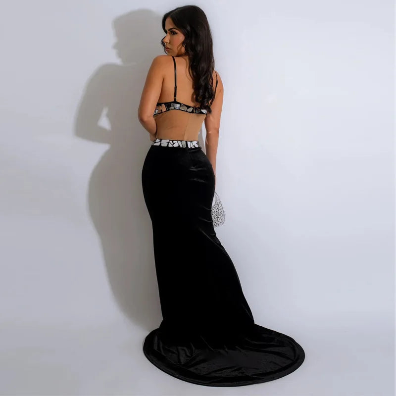 000 Midnight Reflection Evening Gown