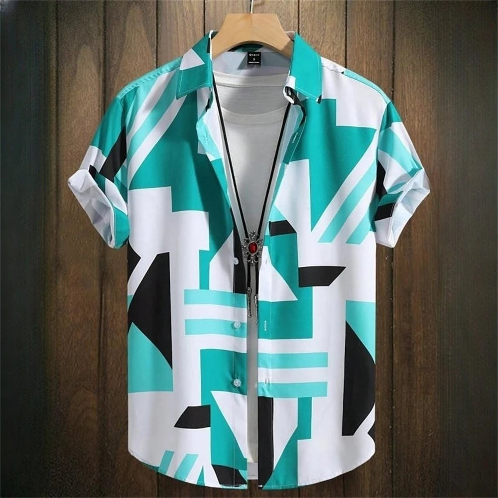 And He's Too Fly 3D Printed Geometry Men's Shirt