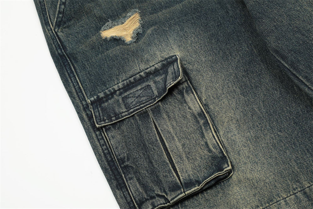 Fearless Men's Ripped Cargo Jeans