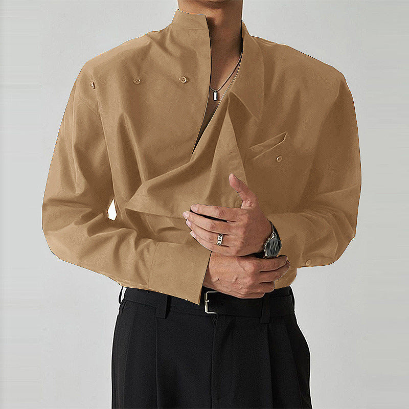 Men's Designer Lapel Shirt