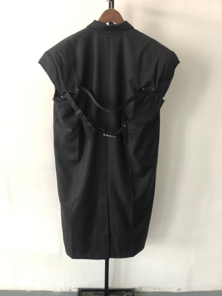 Back to Black Men's Vest Coat