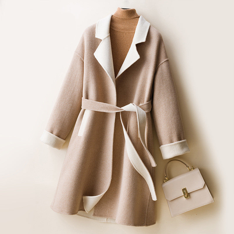 Ladies Wool Double-faced Coat