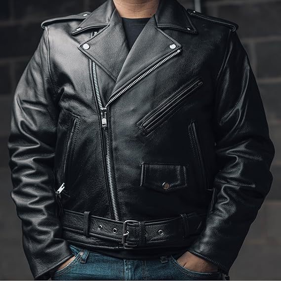 Fearless Motorcycle Leather Men's Jacket