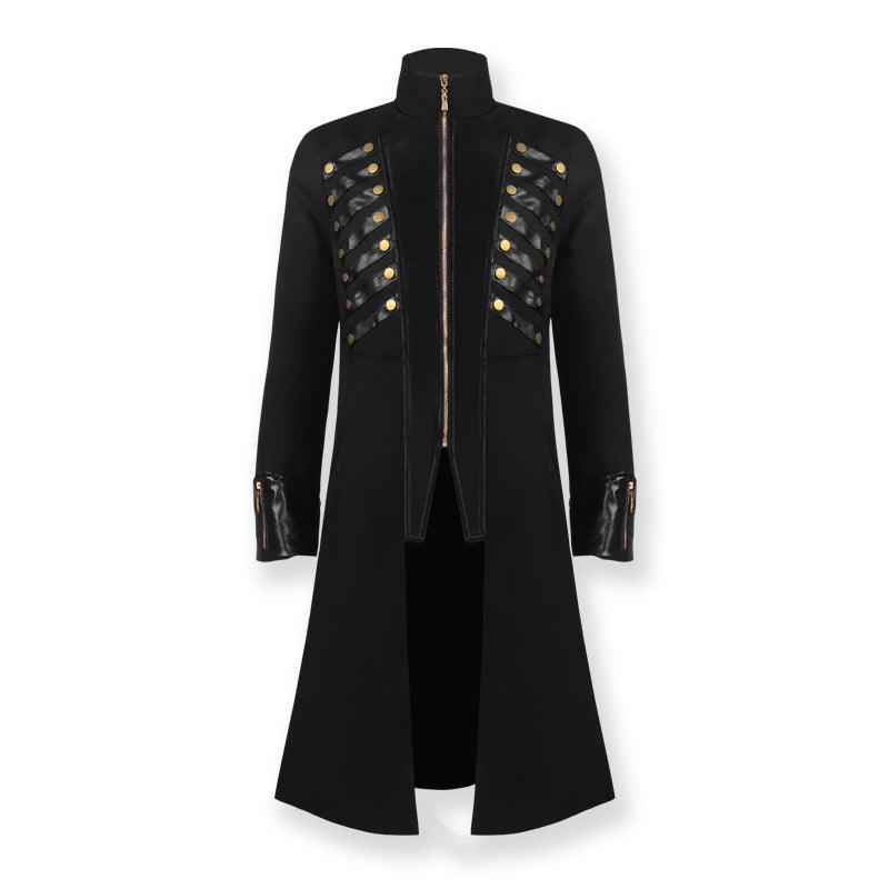 Back to Black Medieval Inspired Mid-length Coat