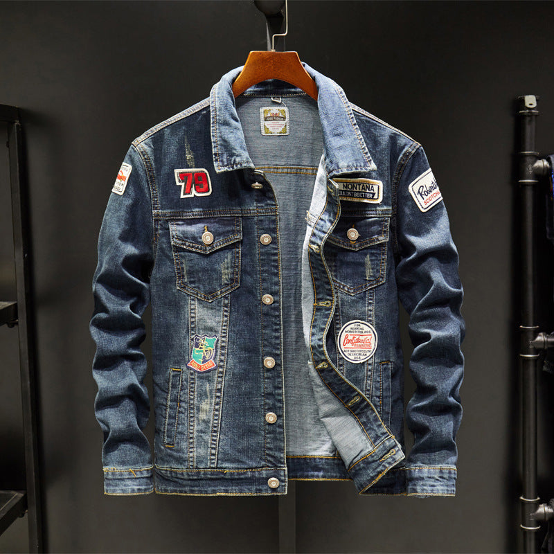 Men's Specialized Plus Size Denim Jacket