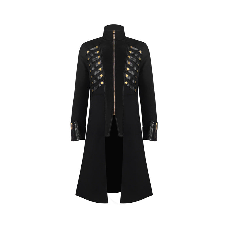 Back to Black Medieval Inspired Mid-length Coat