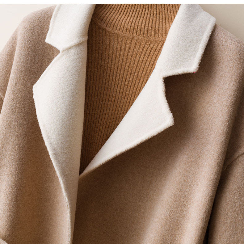 Ladies Wool Double-faced Coat