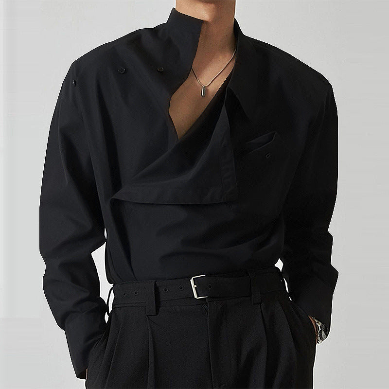 Men's Designer Lapel Shirt