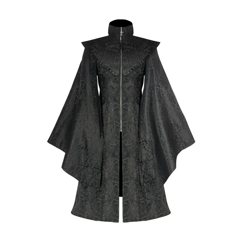 Back to Black Medieval Inspired Mid-length Coat
