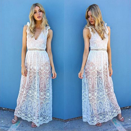 ss Backless Dress Elegant Christmas Maxi Long Dress Vestidos