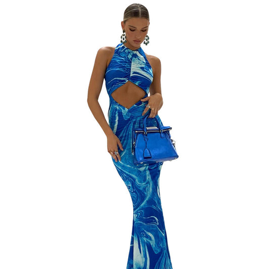 Beach Body con Dresses Hollow Out Off Shoulder Backless