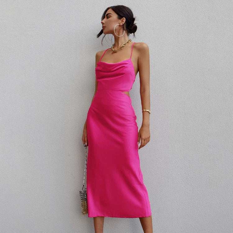 Ladies Fashion New Silk Maxi Dresses